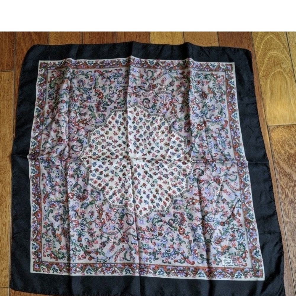 Liberty of London Vibrant Floral Silk Scarf